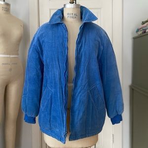 Vintage corduroy faux shearling lined jacket